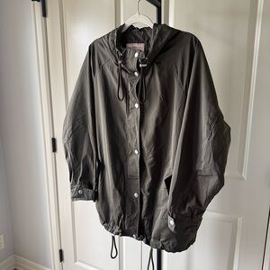 Levi’s Olive Green Hooded Utility Jacket XL Lightweight Windbreaker